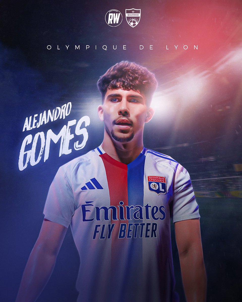SOLOVENEX_'s tweet photo. 𝗢𝗙𝗜𝗖𝗜𝗔𝗟 | ¡Alejandro Gomes es del 𝗟𝗬𝗢𝗡!

Este jueves firmó contrato por tres años con opción a dos más con potencial llegada al primer equipo del Olympique Lyon.

¡Dará sus primeros pasos con el filial! 🔵🔴

#VenEx #OLyon #Fichajes #SoloVenex https://t.co/xJb0dCTCxl