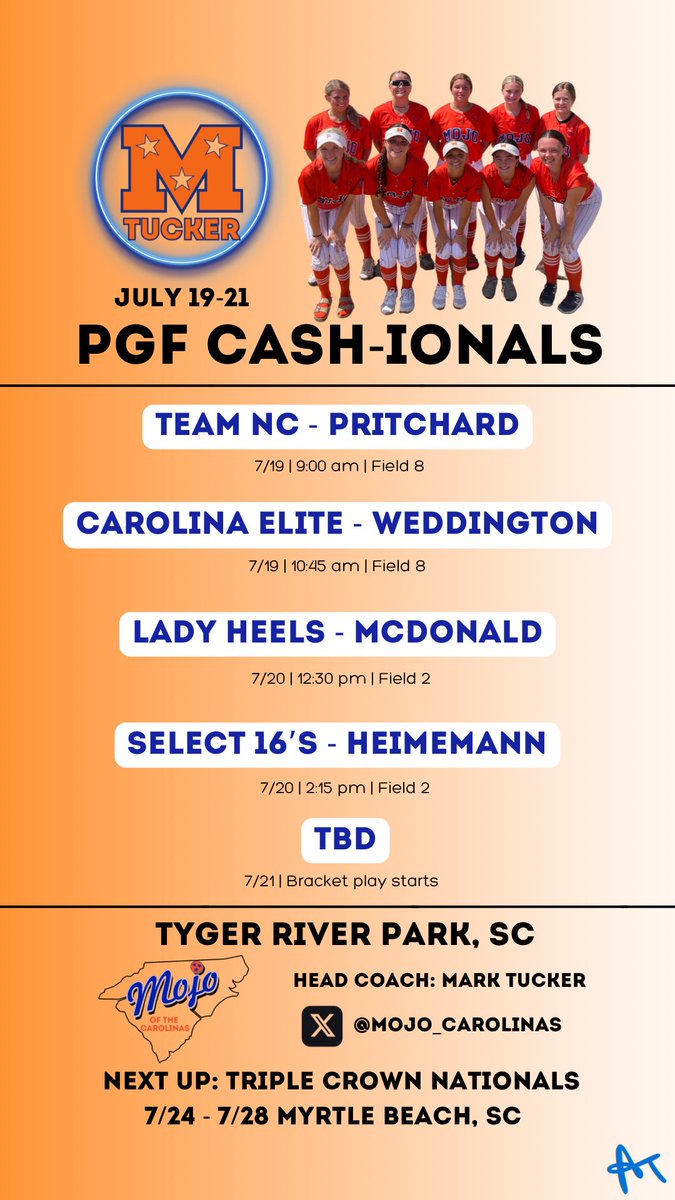 Ashelyn Tucker (@ashelyntucker11) on Twitter photo ⬇️ Cash-ionals Schedule Drop ⬇️
<a href="/Mojo_Carolinas/">TN Mojo Hyatt/Grice</a> <a href="/MarkTucker704/">Mark Tucker</a> <a href="/CatamountSB/">Western Carolina Softball</a> <a href="/CSUBucsSoftball/">Charleston Southern Softball</a> <a href="/UpstateSoftball/">USC Upstate Softball</a> <a href="/Lander_Softball/">Lander Softball</a> <a href="/NGUSoftball_/">NGU Softball</a> <a href="/SWUSoftball/">SWU Softball</a> <a href="/WingateSoftball/">Wingate Softball</a> <a href="/WoffordSoftball/">Wofford Softball</a> <a href="/PackSoftball/">NC State Softball</a> <a href="/UNCGSoftball/">UNCG Softball</a> <a href="/CharlotteSB/">Charlotte Softball</a> <a href="/GamecockSoftbll/">South Carolina Softball</a> <a href="/CofCSoftball/">Charleston Softball</a> #MojoMindset ⬇️ Cash-ionals Schedule Drop ⬇️
<a href="/Mojo_Carolinas/">TN Mojo Hyatt/Grice</a> <a href="/MarkTucker704/">Mark Tucker</a> <a href="/CatamountSB/">Western Carolina Softball</a> <a href="/CSUBucsSoftball/">Charleston Southern Softball</a> <a href="/UpstateSoftball/">USC Upstate Softball</a> <a href="/Lander_Softball/">Lander Softball</a> <a href="/NGUSoftball_/">NGU Softball</a> <a href="/SWUSoftball/">SWU Softball</a> <a href="/WingateSoftball/">Wingate Softball</a> <a href="/WoffordSoftball/">Wofford Softball</a> <a href="/PackSoftball/">NC State Softball</a> <a href="/UNCGSoftball/">UNCG Softball</a> <a href="/CharlotteSB/">Charlotte Softball</a> <a href="/GamecockSoftbll/">South Carolina Softball</a> <a href="/CofCSoftball/">Charleston Softball</a> #MojoMindset