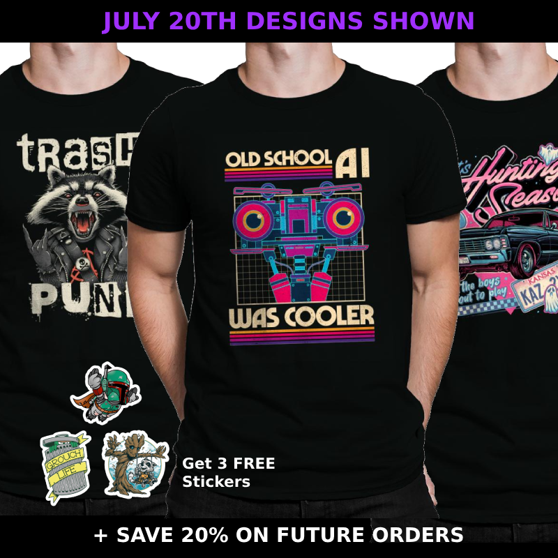 PopUpTee's tweet photo. Here is a Teaser of our July Monthly Shirt Club Exclusive designs. Order before the 19th and you will get these shirts, if you like it, join here on our sister site >>>

👉https://t.co/Ub9chbWFTc https://t.co/kf4hmcb1AF