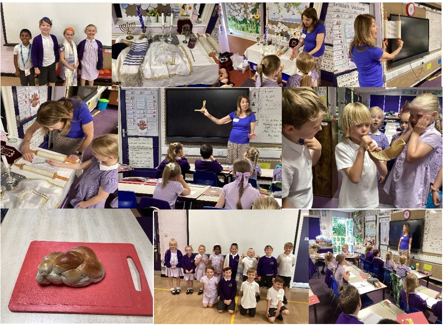 A very informative/hands on session delivered by a representative from the Jewish community. Y2 learnt about: synagogues, kippots, prayer shawls &amp; how to read the Torah. Some even blew the Shofar! We loved sharing the  Challah bread - delicious! <a href="/GarswoodPrimary/">Garswood School</a> #Judaism #RE