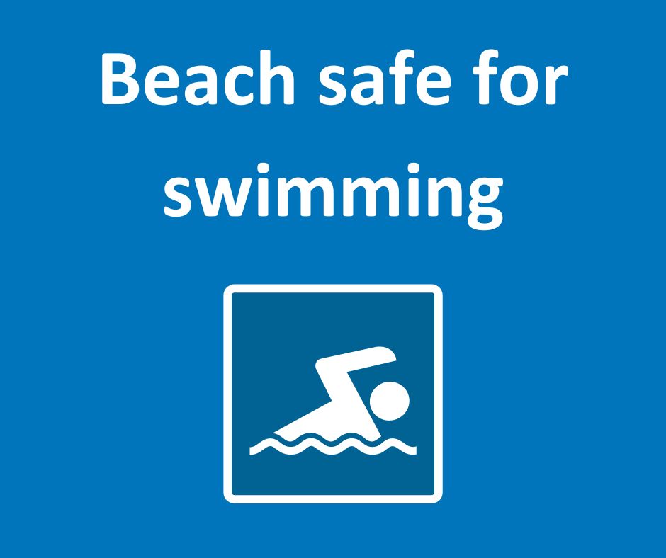 Effective July 18th, 2024, our beach is safe for swimming.
