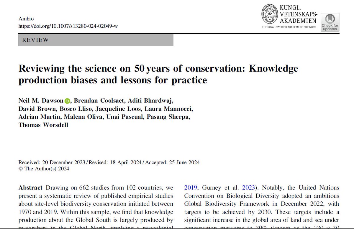 Neil Dawson (@neilmdawson) on Twitter photo Reviewing the science on 50 years of #conservation: Through 662 studies in 102 countries, we find independence issues can suppress the otherwise clear link between Indigenous & local leadership & conservation success <a href="/FRBiodiv/">FRB</a> <a href="/developmentuea/">Development UEA 🌍</a> <a href="/IUCN_GovRights/">IUCN_GovRights</a> <a href="/Ambio_Journal/">Ambio - A Journal of Environment and Society</a> Reviewing the science on 50 years of #conservation: Through 662 studies in 102 countries, we find independence issues can suppress the otherwise clear link between Indigenous & local leadership & conservation success <a href="/FRBiodiv/">FRB</a> <a href="/developmentuea/">Development UEA 🌍</a> <a href="/IUCN_GovRights/">IUCN_GovRights</a> <a href="/Ambio_Journal/">Ambio - A Journal of Environment and Society</a>