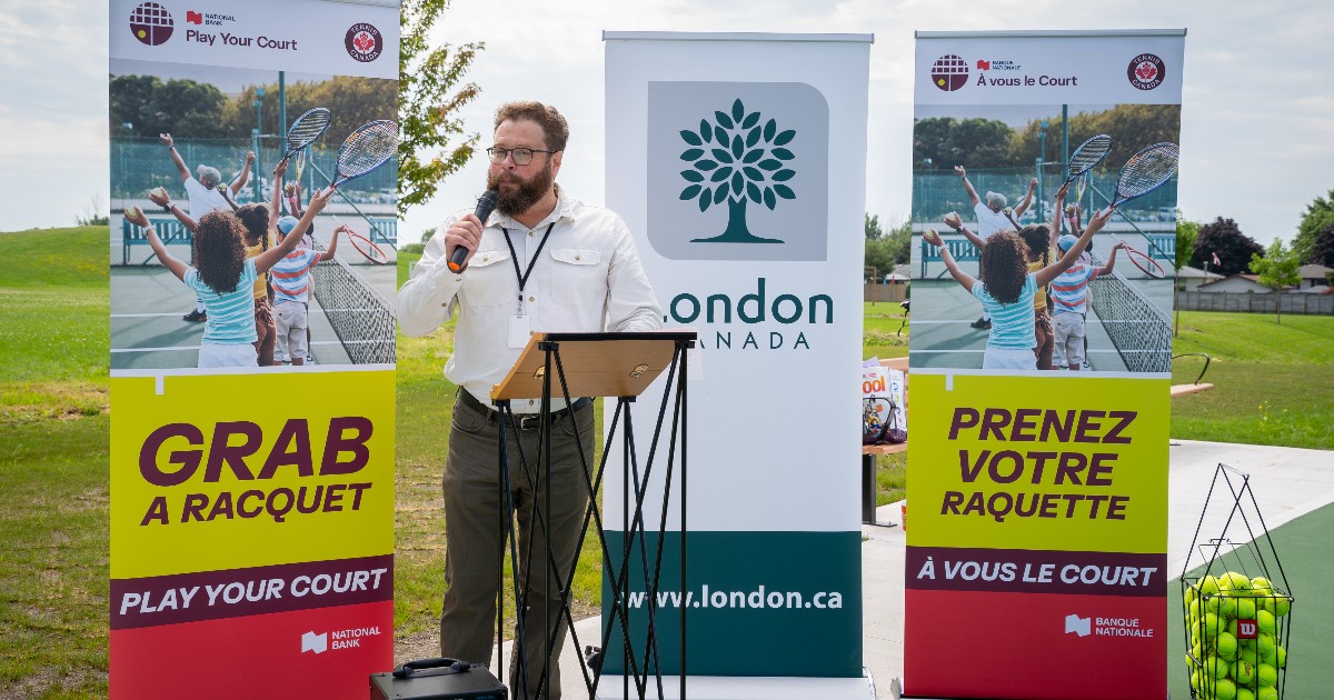 City of London (@cityofldnont) on Twitter photo Grab your racquets because the new tennis and pickleball courts at White Oaks Park are officially open! Funding from <a href="/TennisCanada/">Tennis Canada</a>'s <a href="/nationalbank/">National Bank</a> Play Your Court Program helped with the revitalization work for the tennis courts. Thank you to all the partners involved! Grab your racquets because the new tennis and pickleball courts at White Oaks Park are officially open! Funding from <a href="/TennisCanada/">Tennis Canada</a>'s <a href="/nationalbank/">National Bank</a> Play Your Court Program helped with the revitalization work for the tennis courts. Thank you to all the partners involved!