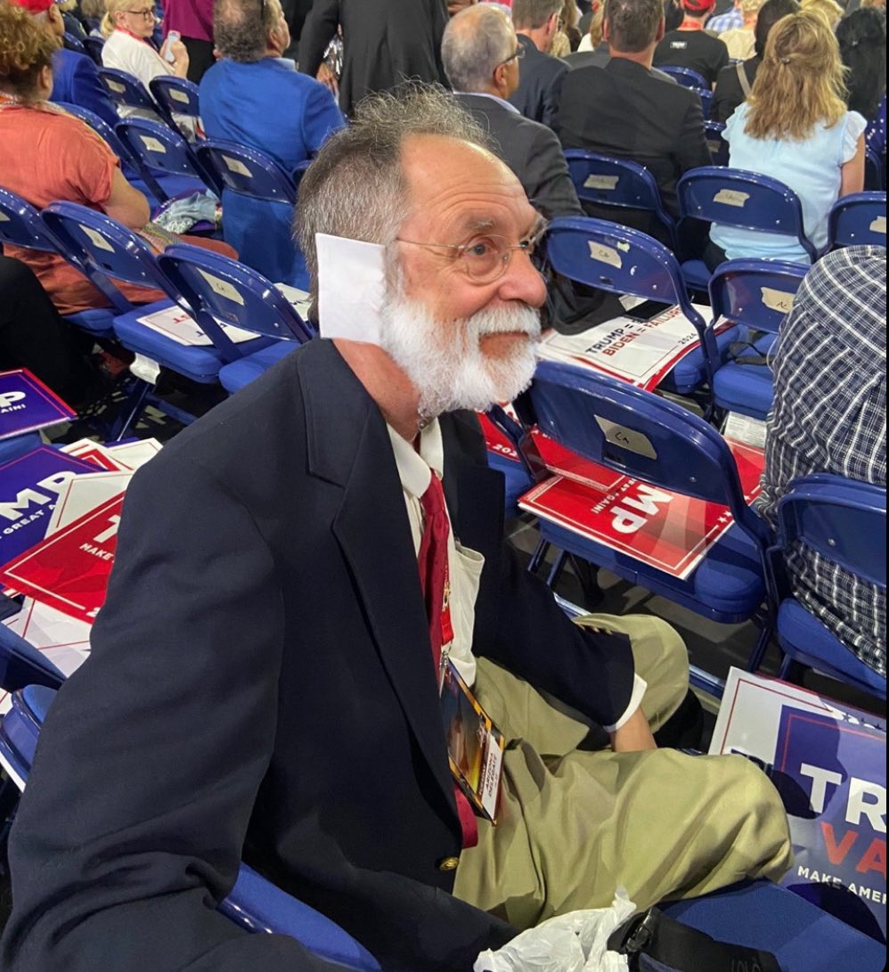 GaryPetersonUSA's tweet photo. Folks think I’m wearing my bandage to honor President Trump, but I’m too embarrassed to say I answered the iron like a phone again. https://t.co/zrocoAvVBk