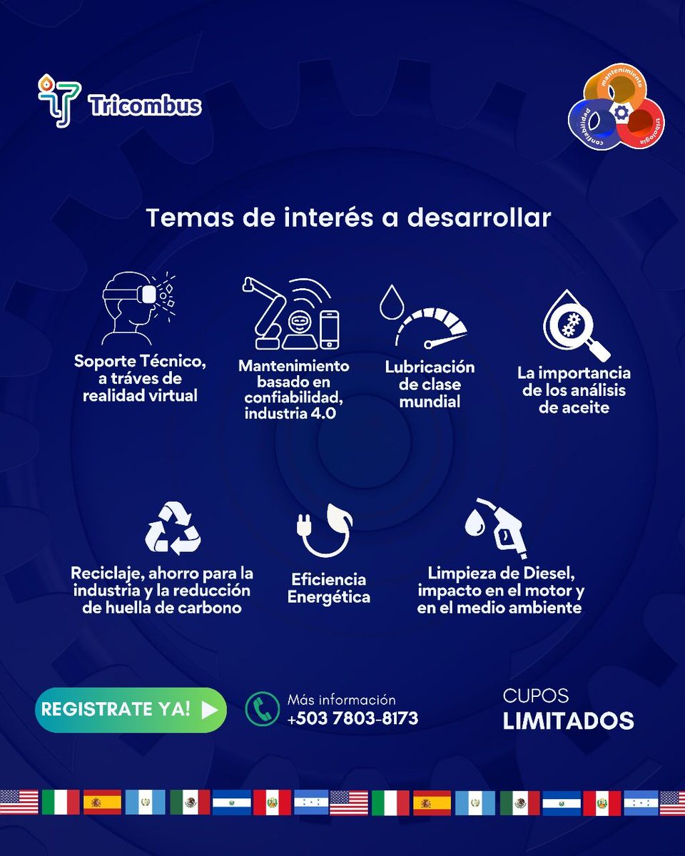 testingsv's tweet image. 🌟 ¡𝗡𝗼 𝘁𝗲 𝗽𝗶𝗲𝗿𝗱𝗮𝘀 𝗣𝗥𝗘𝗖𝗢𝗟𝗨𝗠 𝟮𝟬𝟮𝟰! 🌟
🗓️𝗙𝗲𝗰𝗵𝗮𝘀: 𝟮𝟱 𝘆 𝟮𝟲 𝗱𝗲 𝗷𝘂𝗹𝗶𝗼 𝗱𝗲 𝟮𝟬𝟮𝟰
#eventos2024 #testinsv #PRECONLUB2024 #MantenimientoPredictivo #Innovación #julio2024 #Tricombus