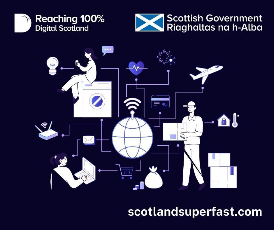 Broadband is essential for home entertainment like streaming videos, online gaming and connecting with family and friends. Faster #broadband speeds are set to reach around 114,000 premises thanks to the <a href="/scotgov/">Scottish Government</a> #R100 contracts. Check your address: buff.ly/3Y86CgE