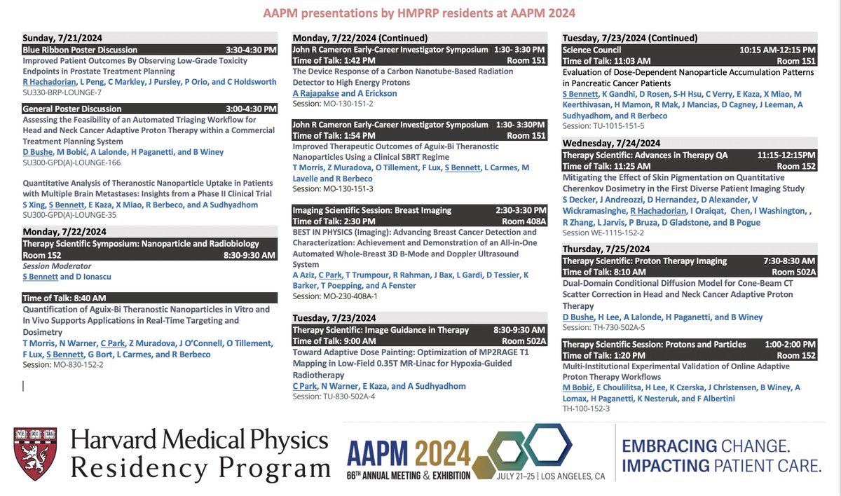 Brian Winey, PhD DABR (@brianmedphys) on Twitter photo I am very excited to see all the scientific contributions, of the <a href="/HarvardMedPhys/">Harvard Med Phys</a> Residents at #AAPM2024. I am very excited to see all the scientific contributions, of the <a href="/HarvardMedPhys/">Harvard Med Phys</a> Residents at #AAPM2024.