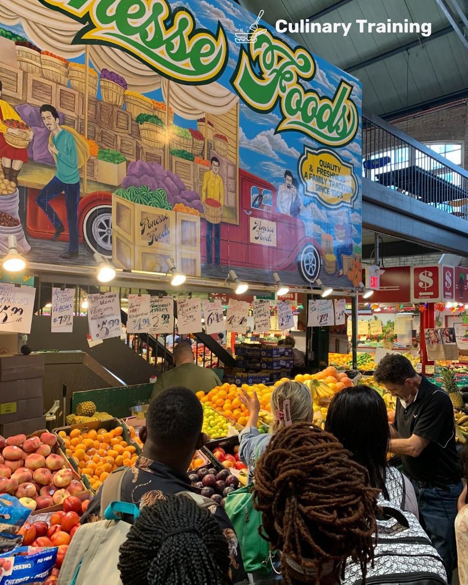 htac75's tweet image. HTA 75&apos;s first adventure to St. Lawrence Market on July 5th was a hit! 😍

Culinary training participants teamed up with our instructors, interacted with vendors, hunted for ingredients, and enjoyed hands-on learning. See the pics for the highlights of our delicious day!