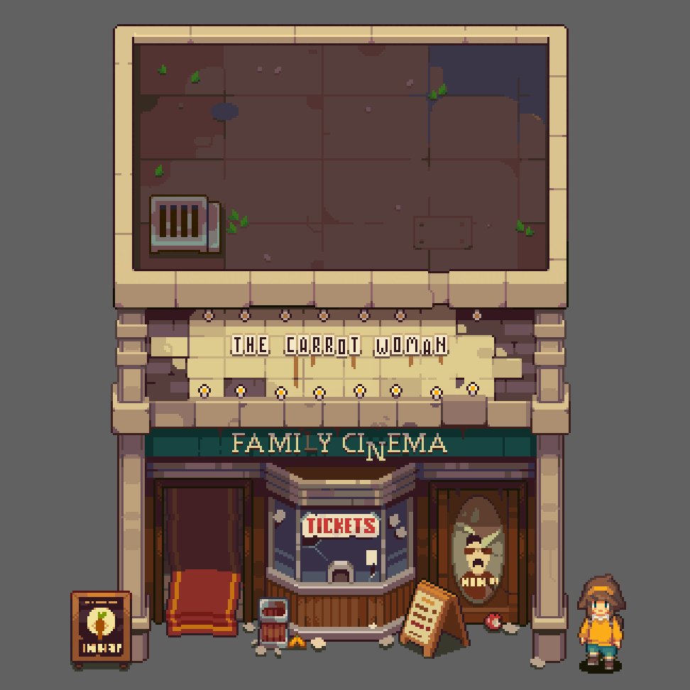 BloomtownGame's tweet photo. "the carrot woman"? 🥕👩
eh.
sure.
why not.

who's coming with me? 

#bloomtown #pixelart #voxel https://t.co/LU3YLwL5rI