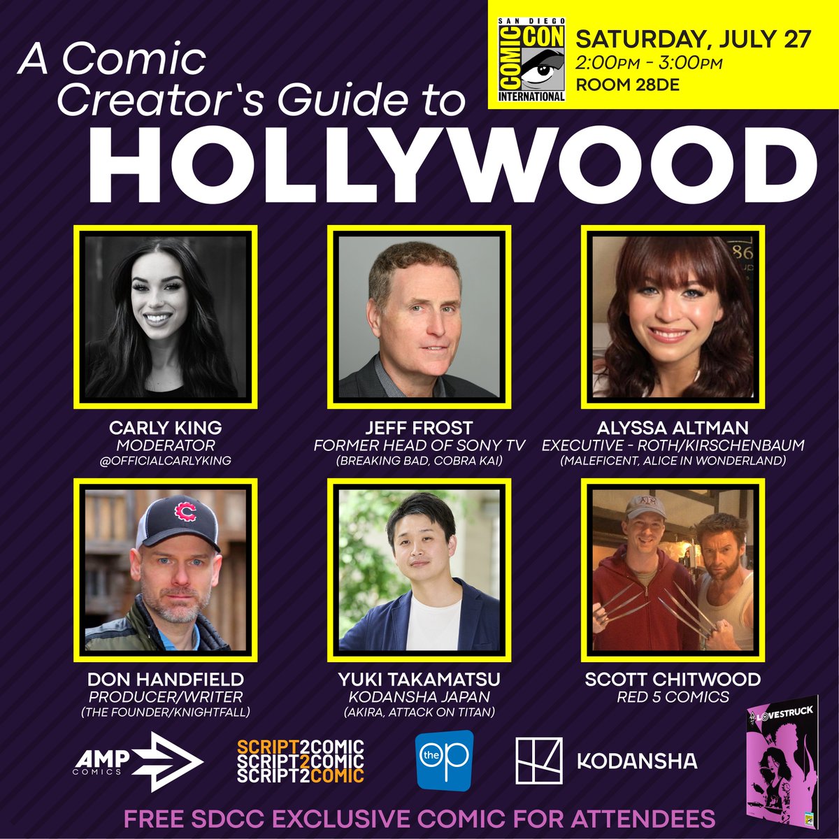 On Saturday, July 27, <a href="/AmpComics/">Amp Comics</a> joins with luminaries from the film world to talk about navigating the transition from comics to film at #SDCC2024