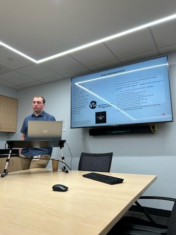 KyleTEnriquez's tweet photo. As the '24-'25 @VUMCMolecPath #PMI #DEI Liaison for the Grad Student's Association, I presented the accumulation of 55 years of work in #DEI in #Microbiology. There was great discussion from #PMI and #VI4 members highlighting current and future work of the #VI4 #DEI committee! https://t.co/lcYqjJFDZe