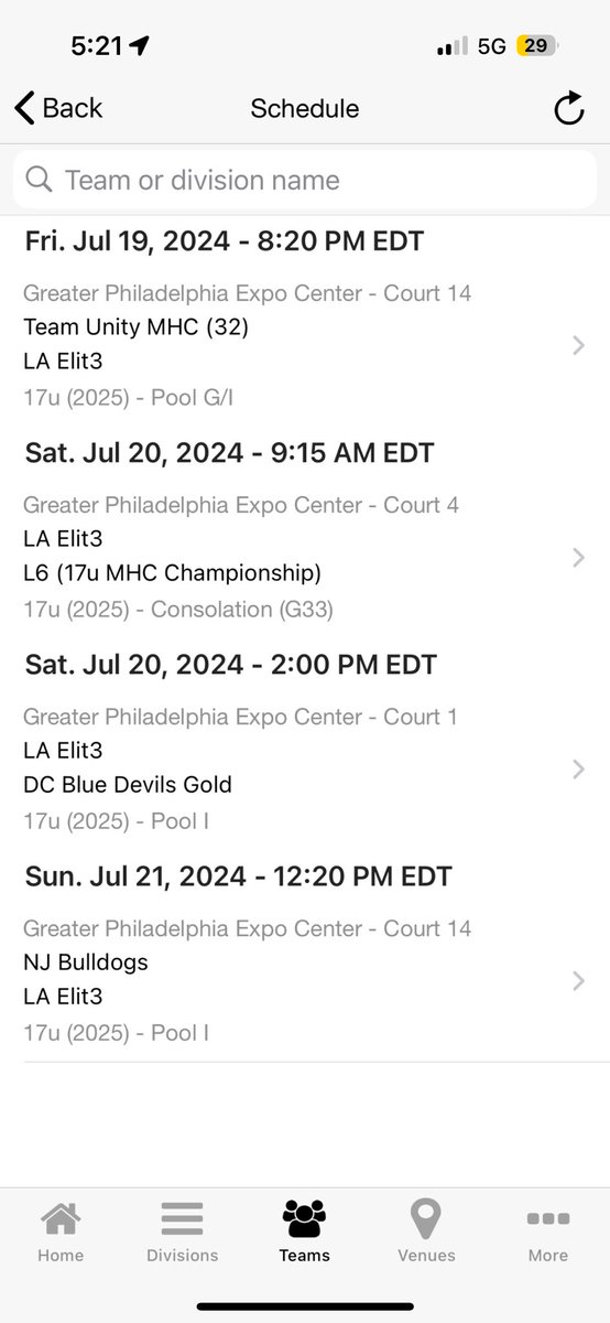 Last Tournament with <a href="/LA_ELIT3/">LA ELIT3</a> and the boys. Appreciate all the opportunities and memories I got to make with my team and the program!  The team and I will be at the Summer Live Finale in Philadelphia PA for our last ride.