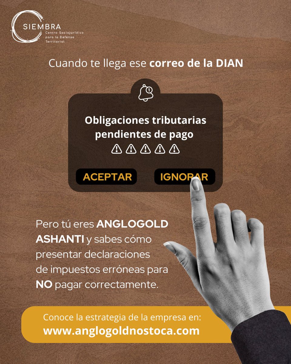 💼💰AngloGold Ashanti Colombia fue condenada a pagar 66.000 millones de pesos a la DIAN por errores en su declaración de impuestos ¿Qué pasó? Lee la columna de <a href="/AngloGNosToca/">Quítale La Máscara</a> en:   

📄anglogoldnostoca.com/la-estrategia-…