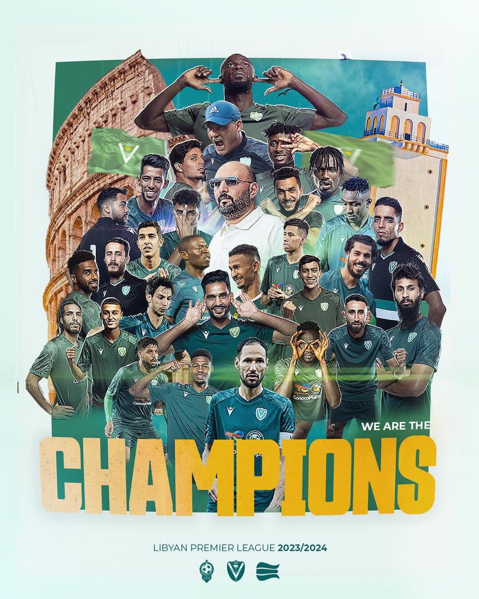 النصر الليبي زعيماً دون خسارة 👑🏆💚

النصر الليبي يحسم اللقب ويتوج بطلاً بالدوري الليبي الممتاز 💚🏆

تتويج مستحق وموسم استثنائي للنصر الليبي بقيادة اسامة الحمادي 

ملوك الفحامة أبطالاً للدوري الليبي، ألف مبروك لجماهير النصر التتويج المستحق ودائماً على منصات التتويج ، دائماً