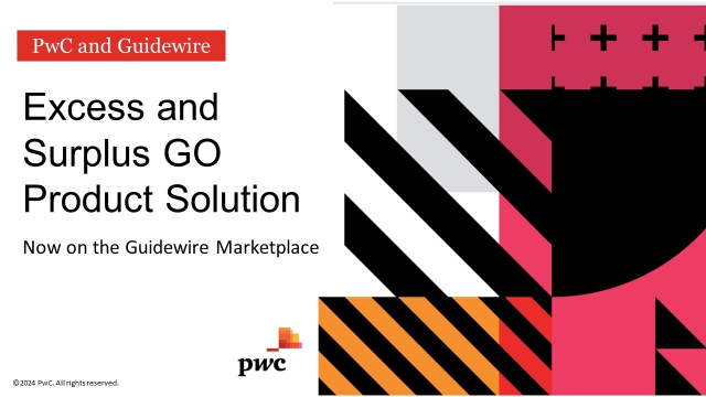 PwC is proud to announce that our Excess and Surplus turnkey solution is now LIVE on the #GuidewireMarketplace. pwc.to/3zWCPRH