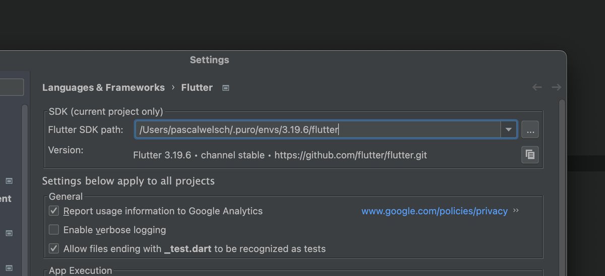 passsy's tweet image. #Flutter @intellijidea users, attention❗️
A recent change in IntelliJ doesn't allow us to set a symlink as Flutter SDK path. It always resolves to an absolute path.
This breaks fvm, puro and flutterw.
IntelliJ will not automatically pick up the latest pinned Flutter version.