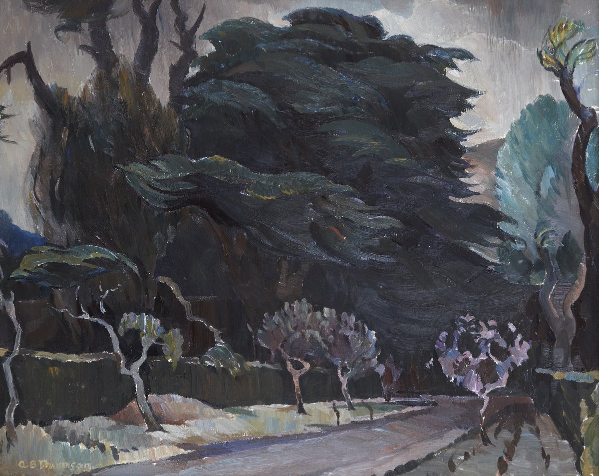 Really nice to be asked to write a piece on Adam Bruce Thomson for the new edition of Scottish Art News <a href="/FlemingArtColl/">Fleming Collection</a> Read it here - issuu.com/scottishartnew…  The gorgeous 1930s painting Cedars gets a double-page spread...