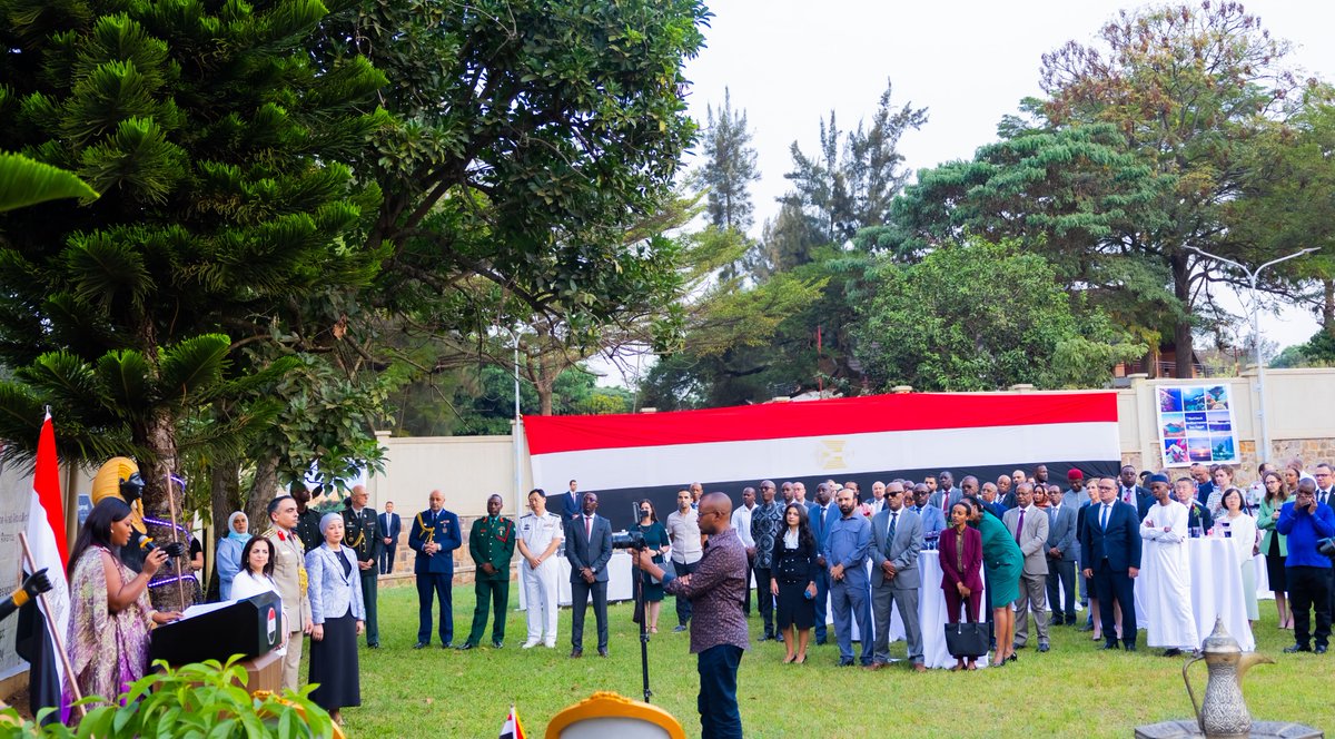 This evening, PS <a href="/MukekaClem/">Clementine Mukeka</a> joined the Embassy of Egypt in Kigali <a href="/EgyptEmb_Kigali/">Embassy of Egypt in Kigali</a>, to celebrate Egypt’s National Day.   

In her remarks, she acknowledged the excellent bilateral relations of friendship and cooperation between 🇷🇼 and 🇪🇬.