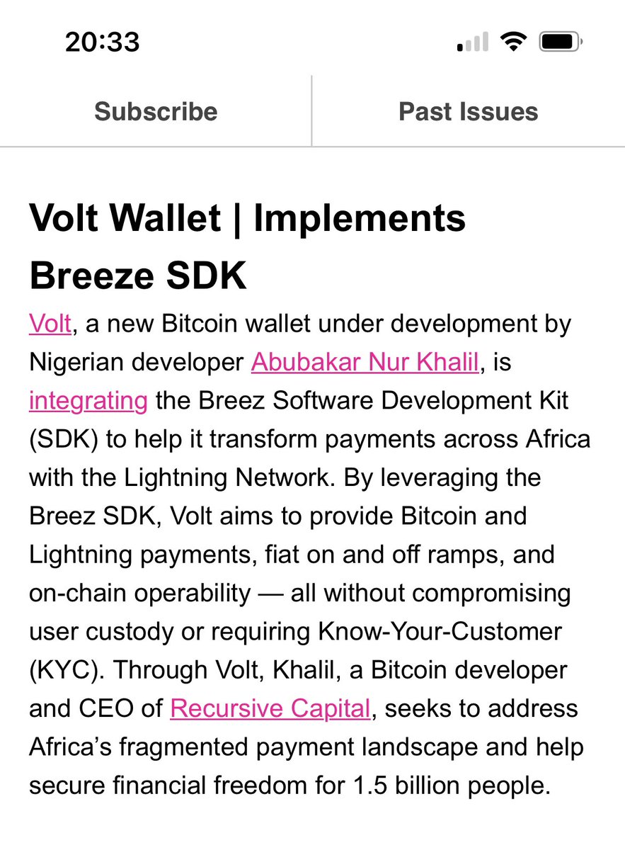 voltbtc's tweet photo. Thank you @Ayelen_Osorio for highlighting the Volt @Breez_Tech SDK partnership announcement in the latest @HRF financial freedom report! https://t.co/DCFUpeFhnu