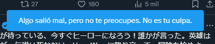 Gracias, X. Nadie se había preocupado tanto por mí.