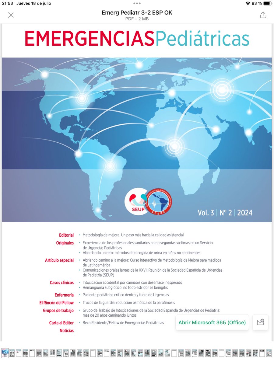 Ya disponible el segundo numero de EMERGENCIAS PEDIATRICAS DEL 2024, podéis consultarlo en las webs de SEUP y SLEPE.Artículos interesantes y prácticos para los pediatras de Urgencias