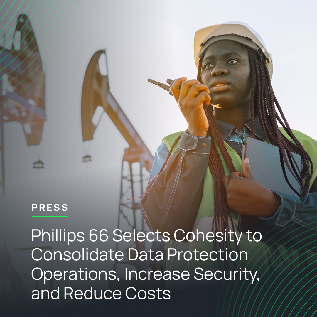 ✅ Energy provider <a href="/Phillips66Co/">Phillips 66</a> selects Cohesity to modernize #dataprotection operations! ✅

Learn more: cohesity.co/3xZELZl