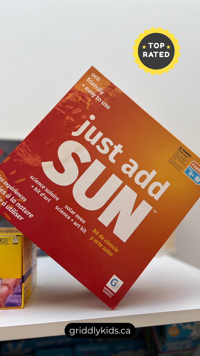GriddlyKids's tweet photo. Remember our classic 'Just Add Sun' kit? ๐ #TBT #ScienceThrowback https://t.co/ToPCX4VY98