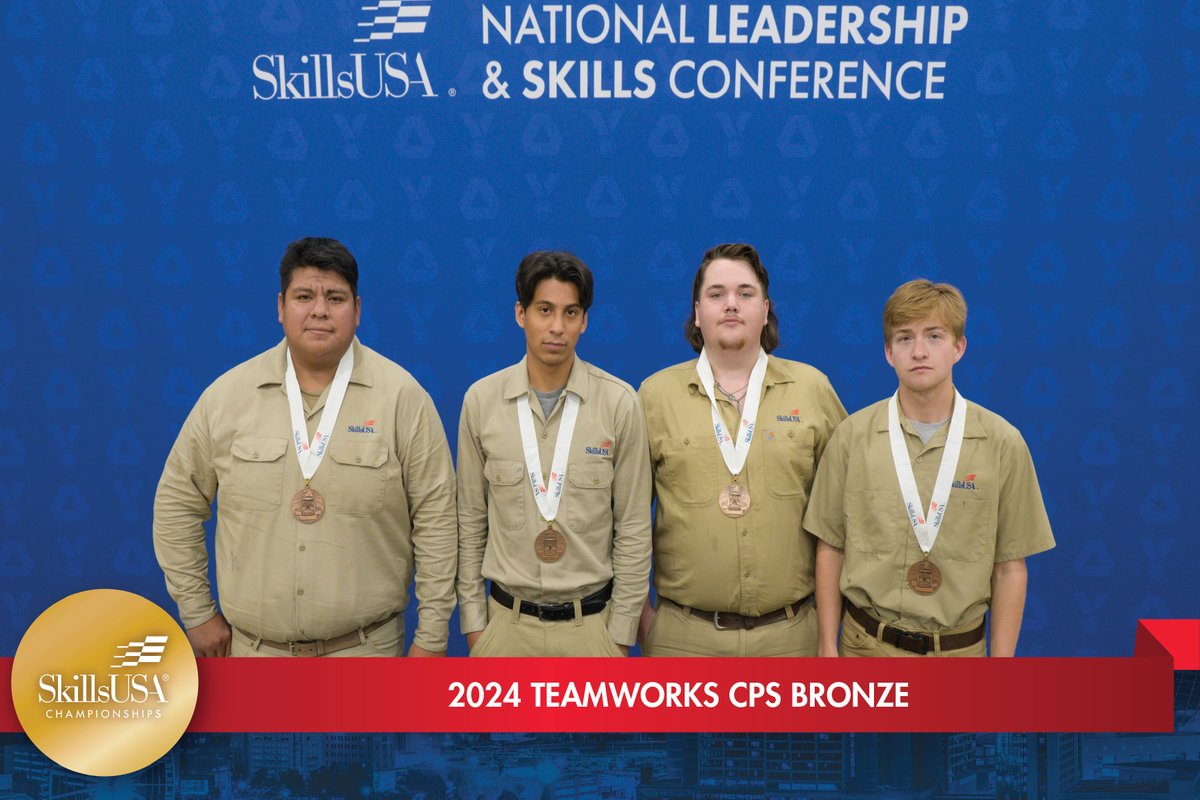 MidlandsTech's tweet photo. A round of applause 👏 for our building construction technology team for placing third in the nation in the SkillsUSA Teamworks category. These Mavericks represented MTC very well on the national stage. https://t.co/nMpMkAN08Q