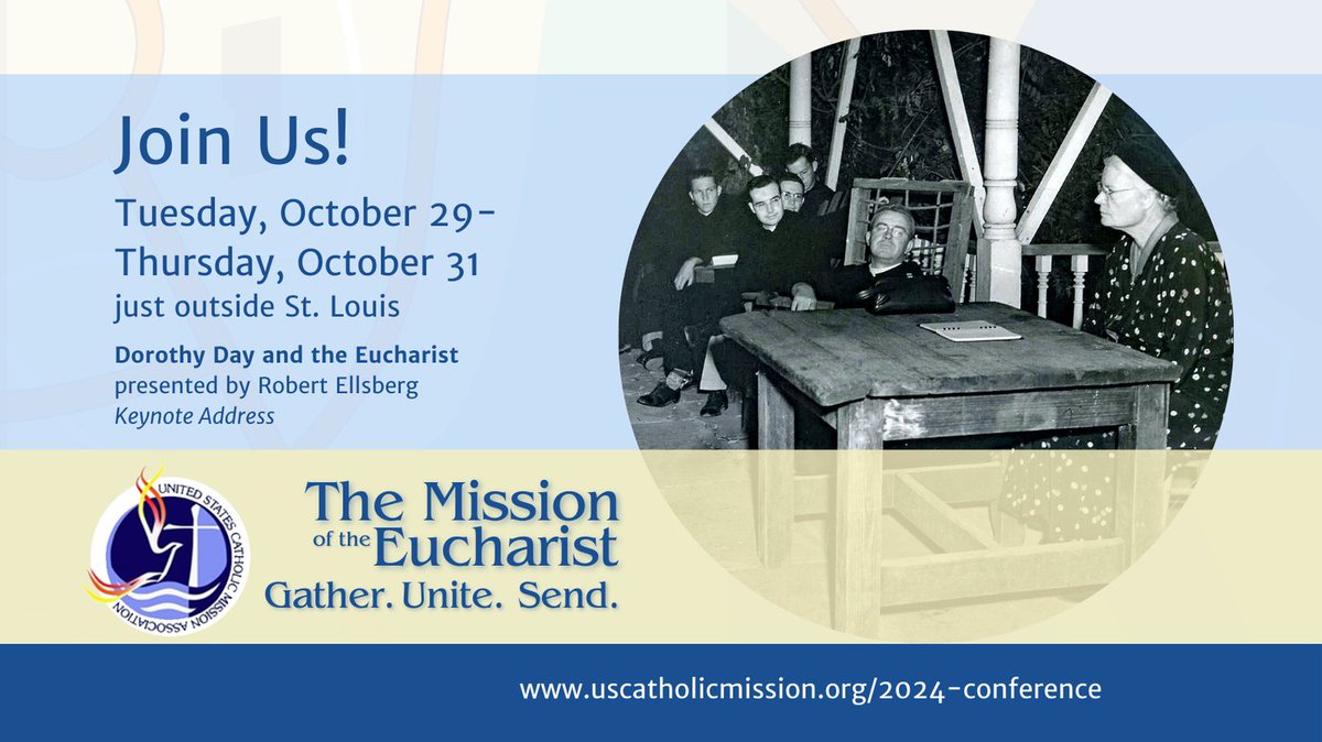 USCMA_DC's tweet photo. #ThrowbackThursday #EucharisticCongress
Dorothy Day's devotion to the Blessed Sacrament and daily Mass propelled her prayer life &amp; her compelling mission w/Catholic Worker. 

We can’t wait to hear more about her from @RobertEllsberg at our conference! 
https://t.co/qx08WS0PO9 https://t.co/5NmdKVtgcG