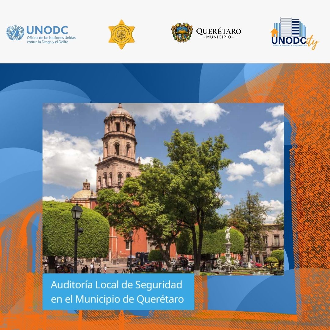 UNODCmexico's tweet photo. 🔍 En Querétaro, el informe de hallazgos de la Auditoría Local de Seguridad ofrece una visión integral para mejorar la seguridad local. Analiza desde el panorama delictivo hasta las capacidades de la @SSPMQueretaro.
Aquí el 1er Informe 👉https://t.co/WLNZkiT234
#SeguridadLocal https://t.co/3Tss1gZYDa
