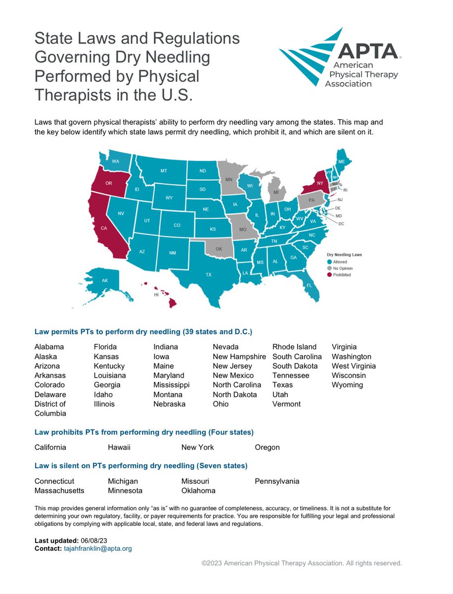 HappenyDPT's tweet photo. @apta_oregon @APTAtweets as healthcare providers, PTs vow to “do no harm”. Negligence, withholding care that could be helpful, can cause harm. If you look at this map, it looks like 4 states are intentionally withholding treatment that others deem helpful. 🧵 https://t.co/SZsBVEuFW0