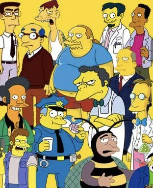 DiscussingFilm's tweet photo. Hank Azaria voicing many of his Simpsons characters in an attempt to make a London Guard laugh. https://t.co/eGiYdngy82