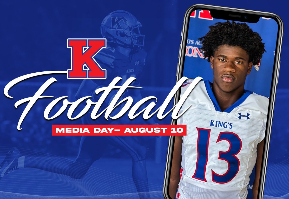 The King’s Academy Athletic Dept. (@tkalions) on Twitter photo Local media is invited to come and get to know the 2024 TKA football coaches and players on August 10 from 8-10 am. Big things ahead for the Lions! #tkafootball 🏈📸
<a href="/TKAWPB/">The King's Academy</a> <a href="/TKALionsFB/">TKA Lions Football</a> <a href="/CoachBurack22/">Dan Burack</a> <a href="/FlaHSFootball/">FloridaHSFootball.com</a> <a href="/ESPNTop63/">ESPN Top 63</a> Local media is invited to come and get to know the 2024 TKA football coaches and players on August 10 from 8-10 am. Big things ahead for the Lions! #tkafootball 🏈📸
<a href="/TKAWPB/">The King's Academy</a> <a href="/TKALionsFB/">TKA Lions Football</a> <a href="/CoachBurack22/">Dan Burack</a> <a href="/FlaHSFootball/">FloridaHSFootball.com</a> <a href="/ESPNTop63/">ESPN Top 63</a>