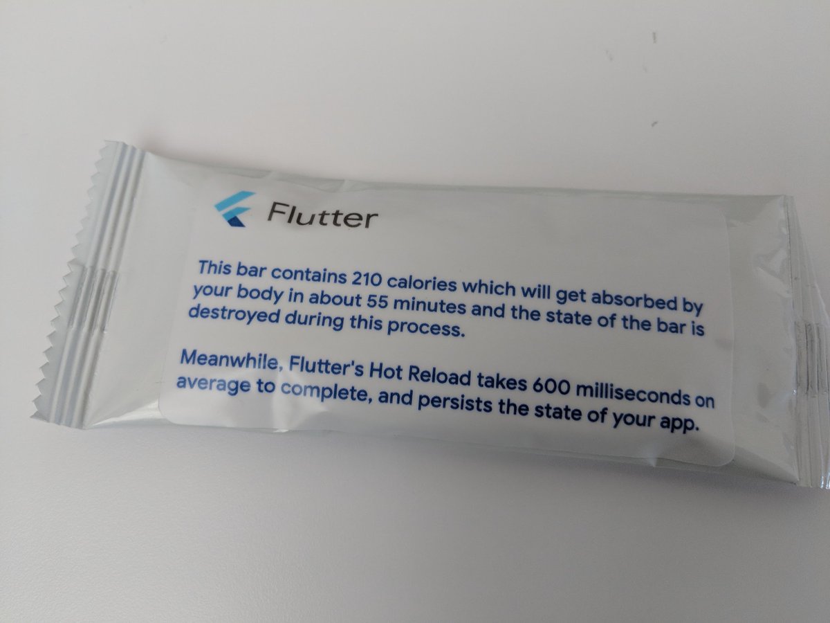 In honor of Flutter's 10 year birthday this year, I'm digging through old photos. 📸 Here's swag from Flutter's first I/O. 🤣