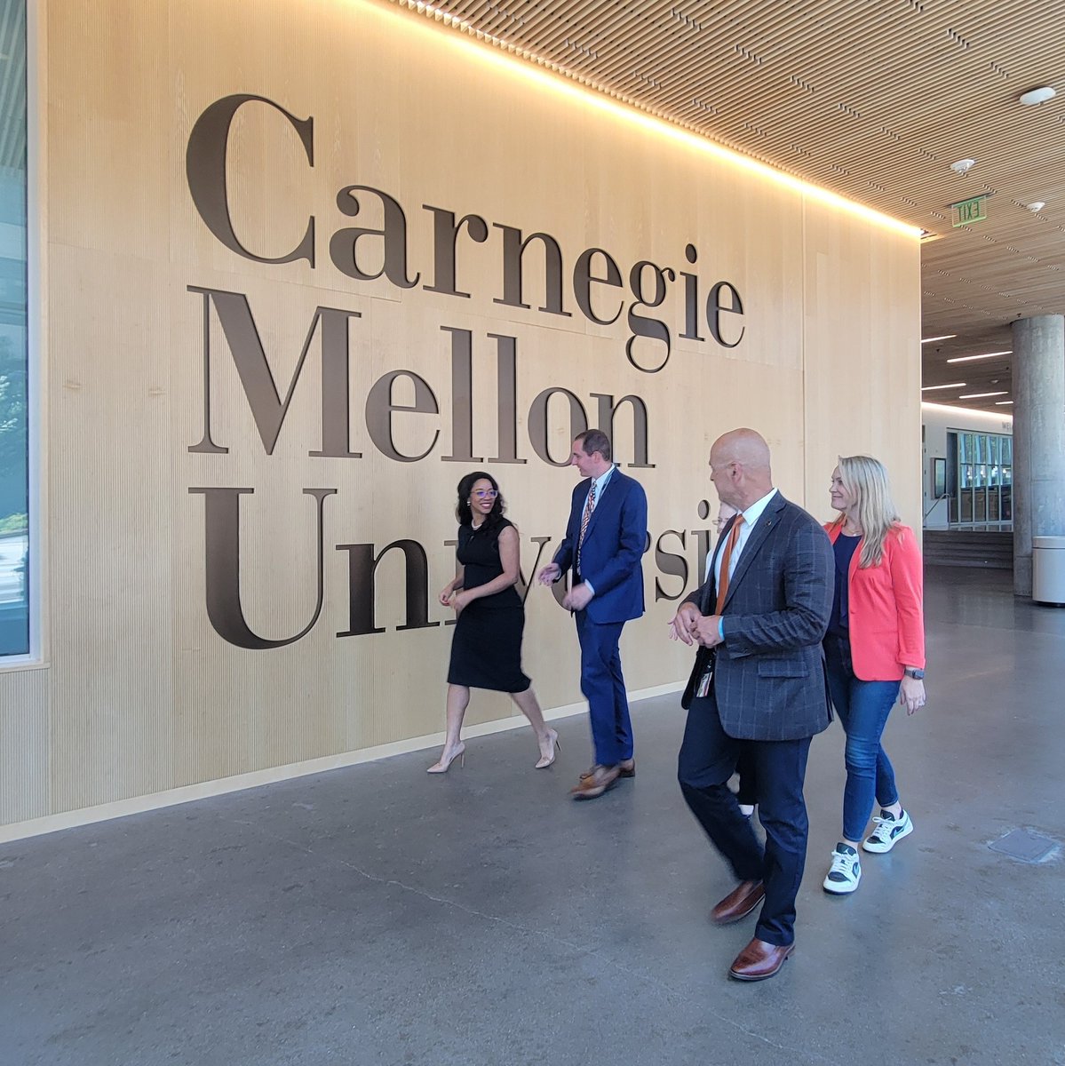 Air Force Chief Data and AI Office (@daf_cdao) on Twitter photo Last week, Acting Chief Data & AI Officer, Ms. Chandra Donelson, joined by Dr. Lynne Graves & Lt. Col. Pamela Stitt from the #AI division, met with leaders at <a href="/CarnegieMellon/">Carnegie Mellon University</a> to discuss topics such as distributed AI, #computationalpower, and #workforcedevelopment. Last week, Acting Chief Data & AI Officer, Ms. Chandra Donelson, joined by Dr. Lynne Graves & Lt. Col. Pamela Stitt from the #AI division, met with leaders at <a href="/CarnegieMellon/">Carnegie Mellon University</a> to discuss topics such as distributed AI, #computationalpower, and #workforcedevelopment.