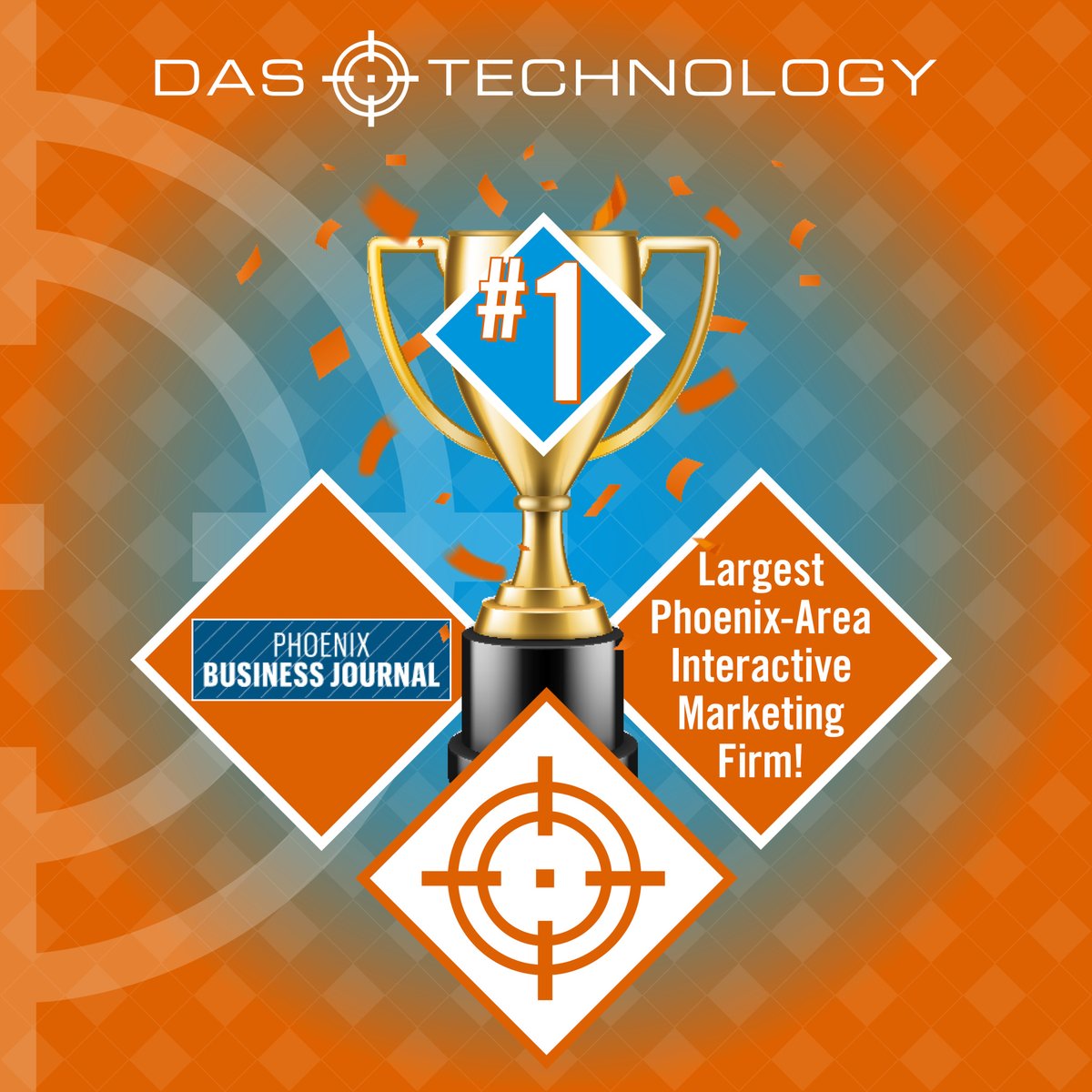DAS Technology is thrilled to announce that we have ranked No. 1 on the Phoenix Business Journal's Largest Phoenix-Area Interactive Marketing Firms list! 🎉 This marks our 9th consecutive year at the top since 2016. digitalairstrike.com/about-the-comp…