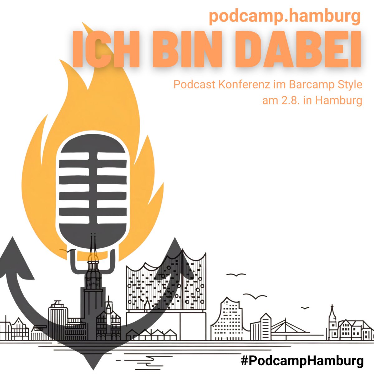 Da simma dabei. Dat is priiiima!
Köllner Podcast Agentur traut sich in den Hohen Norden. Wir sind beim ersten #PodCamp #Hamburg dabei und werden einen ganzen Tag lang mit Podcaster*innen aus ganz Deutschland sprechen.