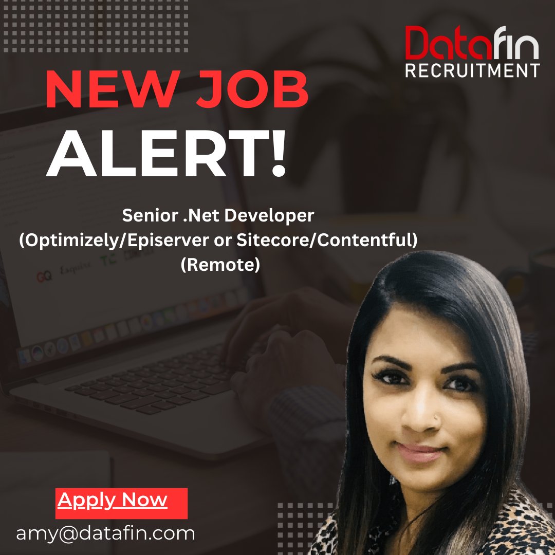 DatafinSA's tweet image. YOUR passion for delivering web & mobile solutions as a Senior .Net Developer with Optimizely/Episerver or Sitecore/Contentful is sought by a dynamic provider of Tailored Digital Solutions.
Apply here - datafin.com/job/senior-net…
#seniordotnetdeveloper #datafinrecruitment
