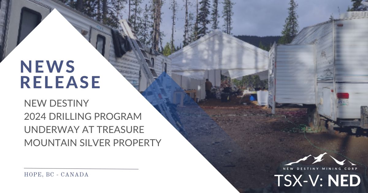 NEDminingcorp's tweet image. New Destiny 2024 Drilling Underway at Treasure Mountain - bit.ly/4d8xKUK 

__________
TSX-v: NED
#NewDestinyMining
#TreasureMountainProperty

#treasuremountainsilver #silver #silvermining #mining  #bcmining #miningcanada #silvernews #investinsilver #tsxv #pennystocks #ag