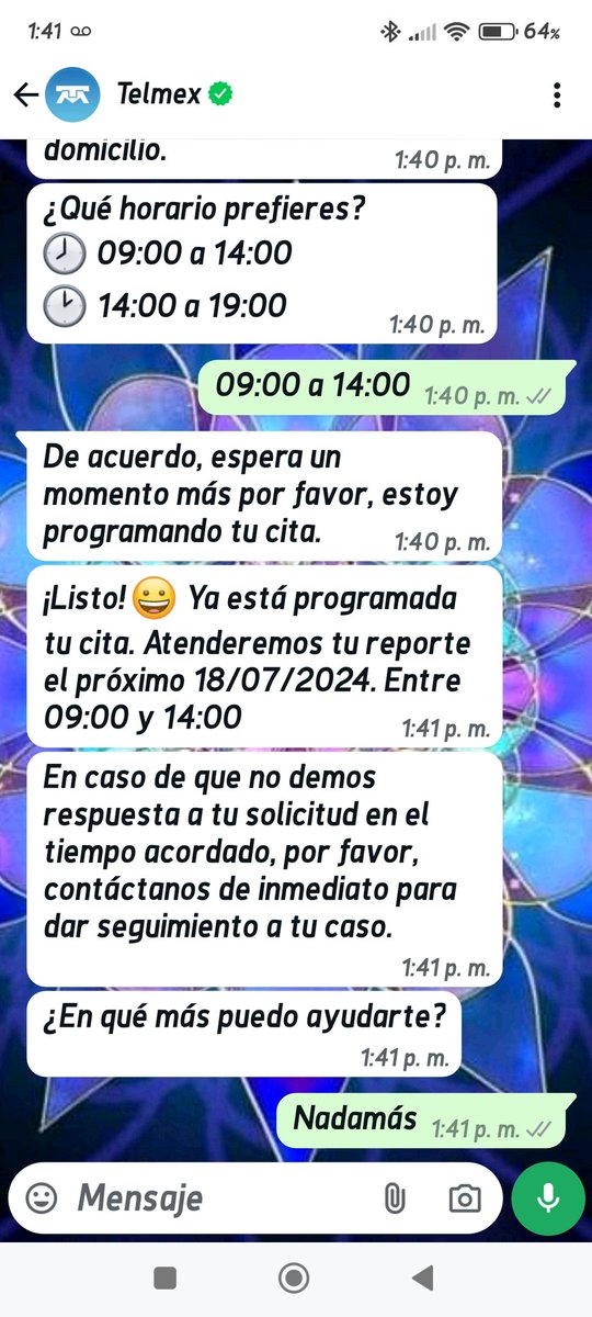Que paso <a href="/Telmex/">Teléfonos de México</a> <a href="/TELMEXSoluciona/">Telmex Soluciona</a> ? Servicio programado para hoy entre 9 am- 2 pm, esperando para nada, sin telefonía, sin internet, cancelando citas!! <a href="/Profeco/">Profeco</a> <a href="/IFT_MX/">IFT</a>