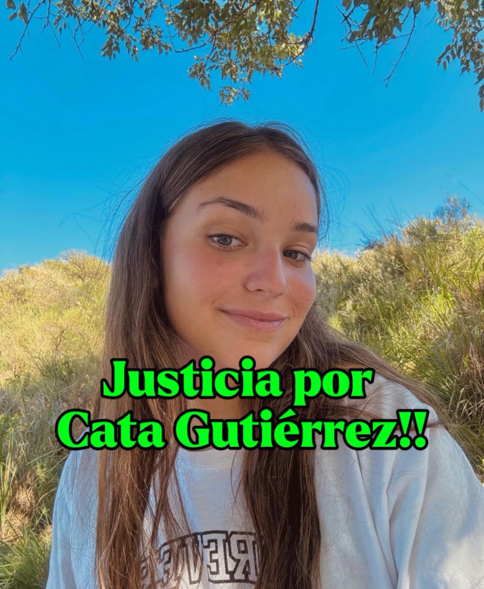 JuampaFundacion's tweet photo. Me sumo al pedido de JUSTICIA POR CATALINA GUTIÉRREZ!!!
Un hdp está detenido… la jovencita tenía todo por delante’ sueños, objetivos, deseos, proyectos, y toda una vida por delante… lamentablemente se le cruzó un zoret3 que no tuvo escrúpulos a la hora de asesinarl4. https://t.co/QKOE17RfVJ