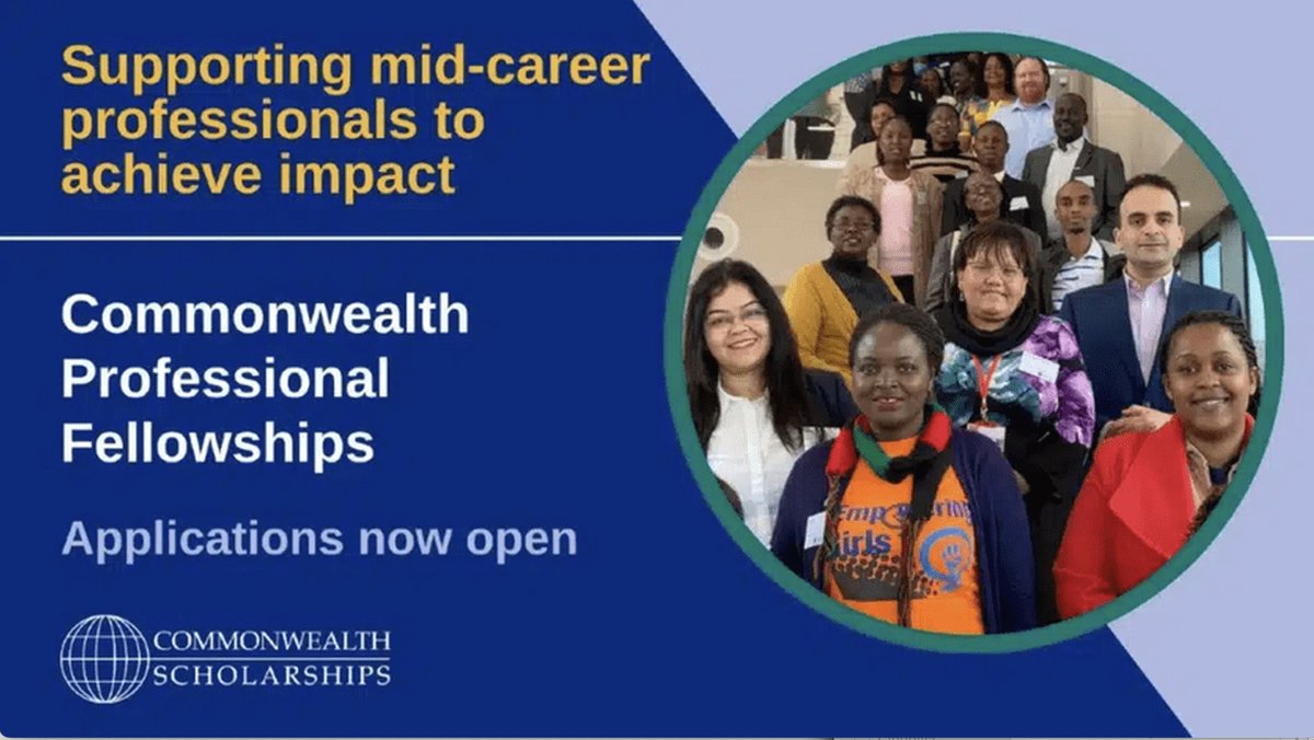 oppsforafricans's tweet image. Commonwealth Professional #Fellowships 2024/2025 for Mid-Career Professionals to Study in the United Kingdom (Fully Funded) @commschols  bit.ly/3ScOt1g