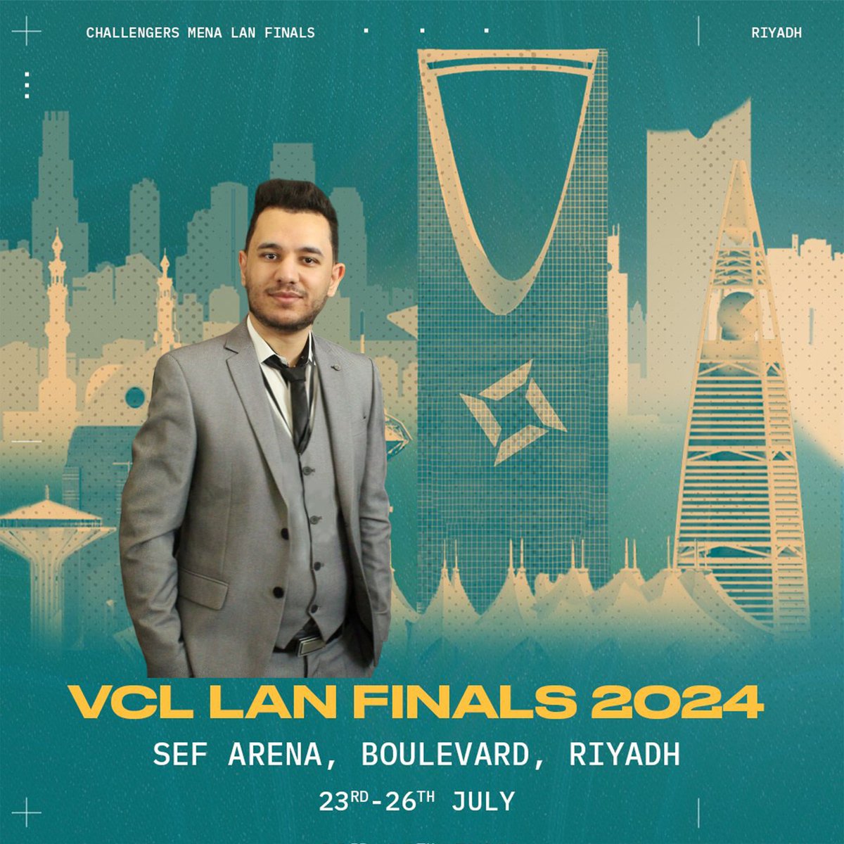 Officially <a href="/valesports_ar/">VALORANT Esports Arabia</a> invited me to attend VCL LAN Finals in Riyadh 
I will be there and do my best to cover it on my insta (link in replies)
رسميا تم دعوتي من ريوت لحضور نهائيات بطولة فالورانت المقامة بالرياض
سأقوم بتغطية الحدث في الانستغرام الخاص بي
الرابط في تعليقات