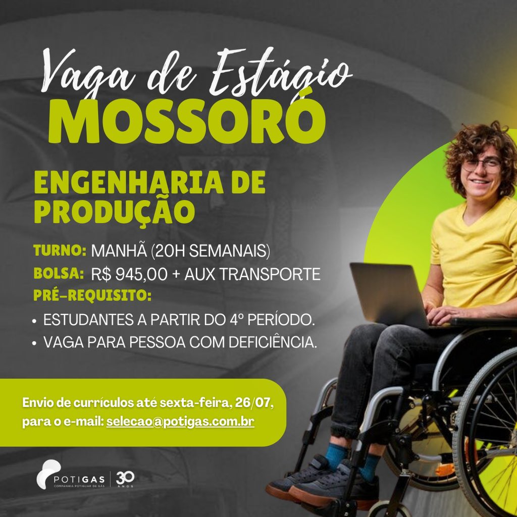 potigasRN's tweet photo. #Oportunidade #Estagio #Mossoró https://t.co/rOJdTaOCFo