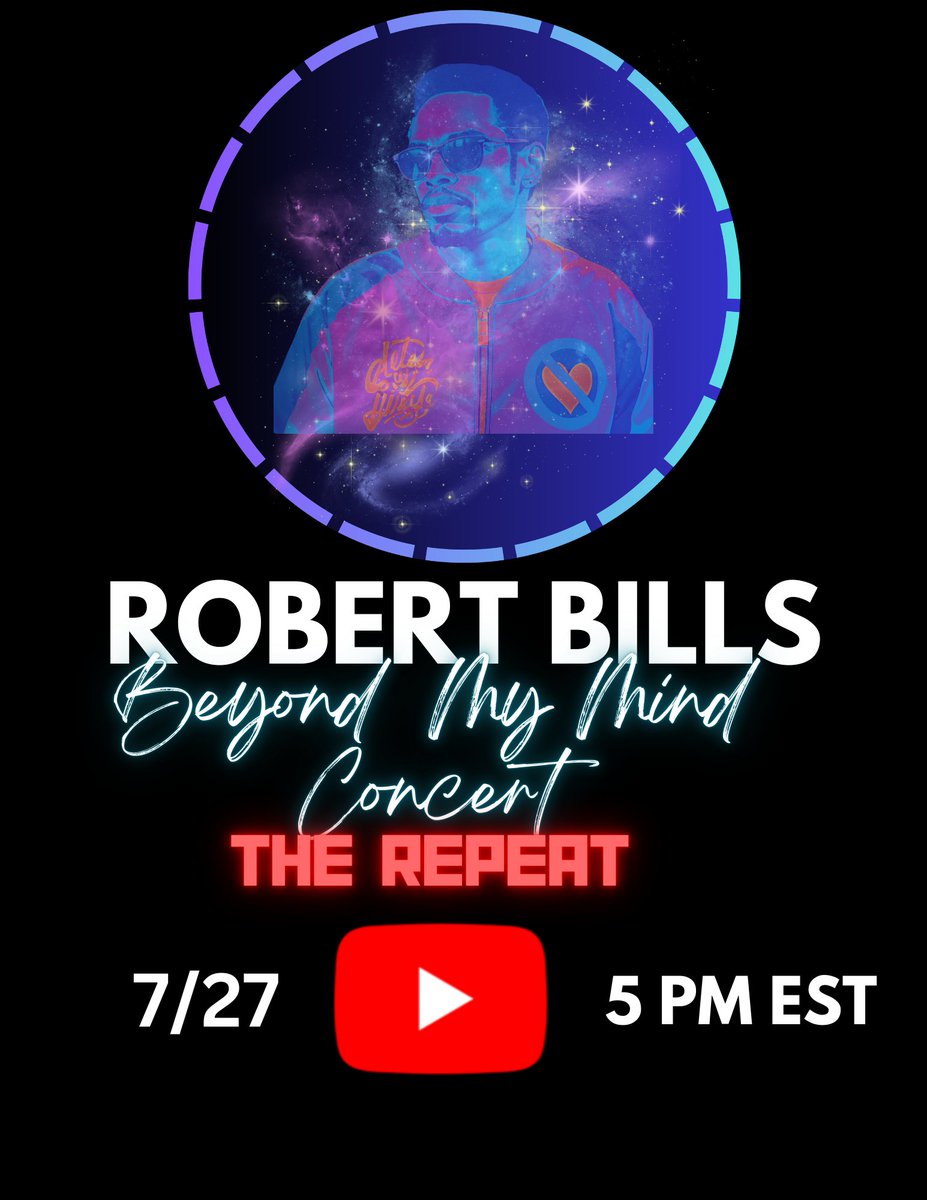 BallinBillz's tweet photo. I'm running it back!! Next Saturday at 5 pm EST, I will be streaming the #BeyondMyMind concert! Join me live on Youtube as I relive through my first performance! https://t.co/P0iz9GFqZf