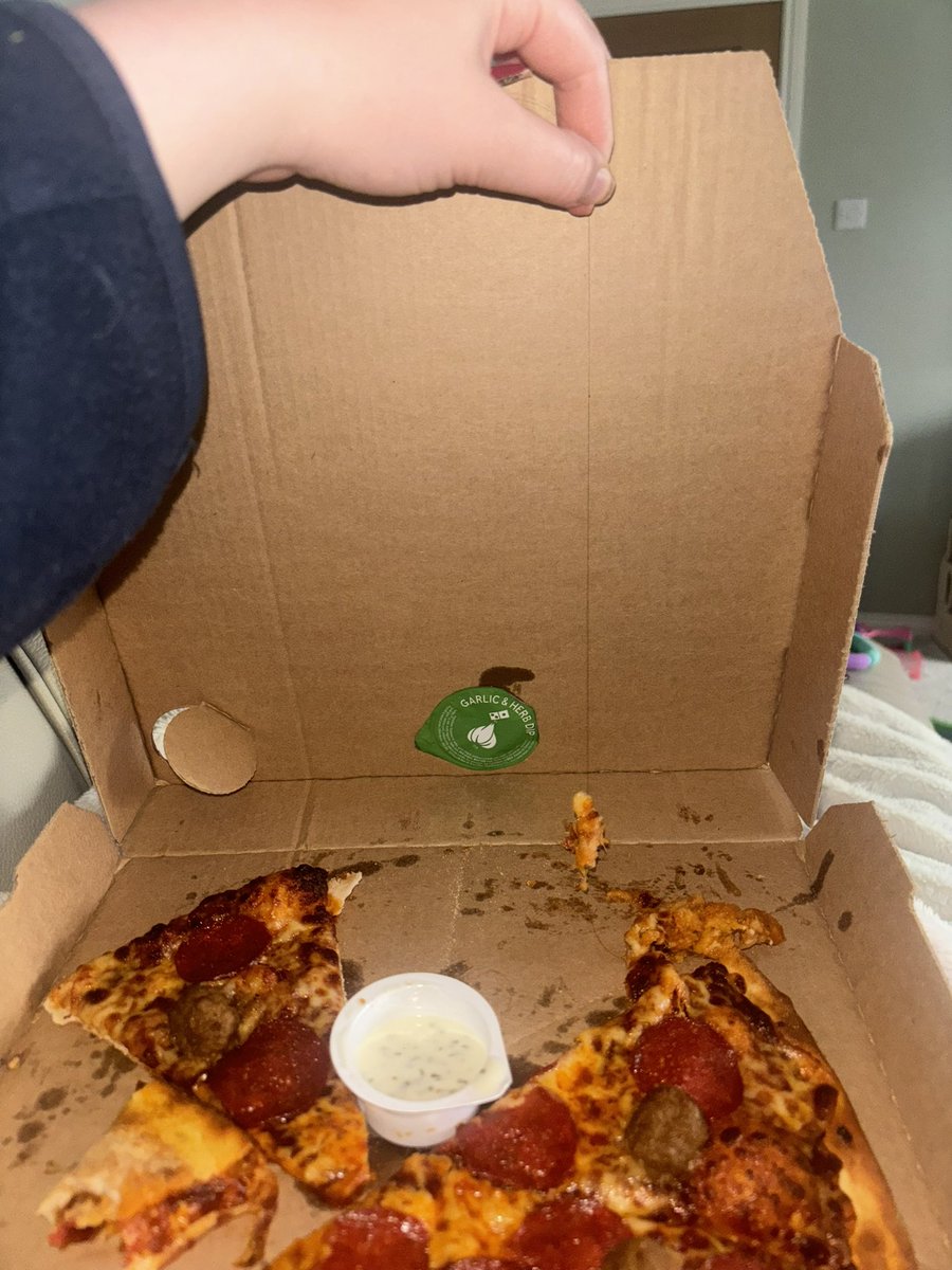 Thomikins's tweet photo. @Dominos_UK put off dominos for life!  #wasteogmoney #foodhygiene https://t.co/E4wwHC0G5I