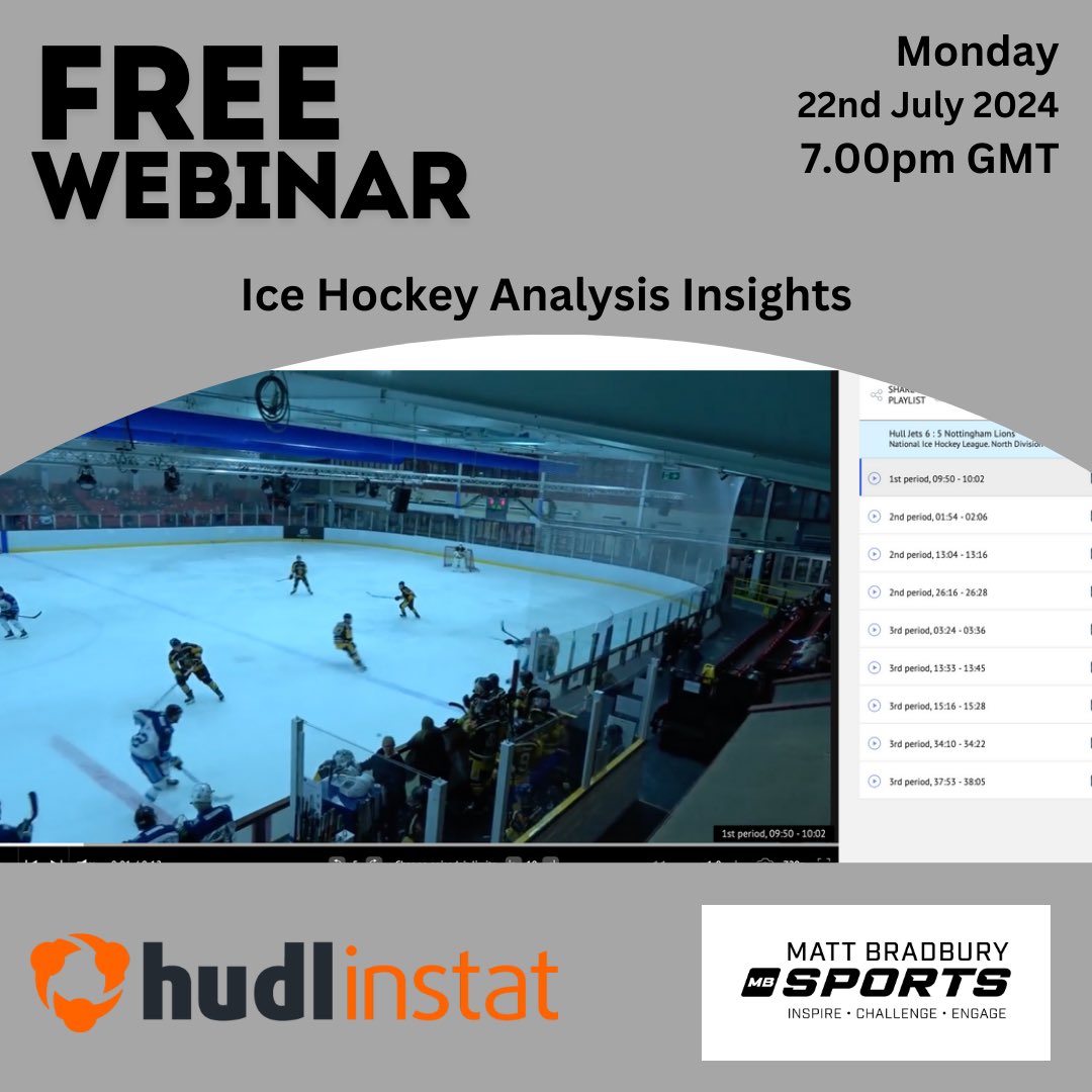 Great opportunity of a free webinar with <a href="/HudlAnalysis/">Hudl Analysis</a> 

Click here to register ➡️ bit.ly/3WcZ8do

#InspireChallengeEngage