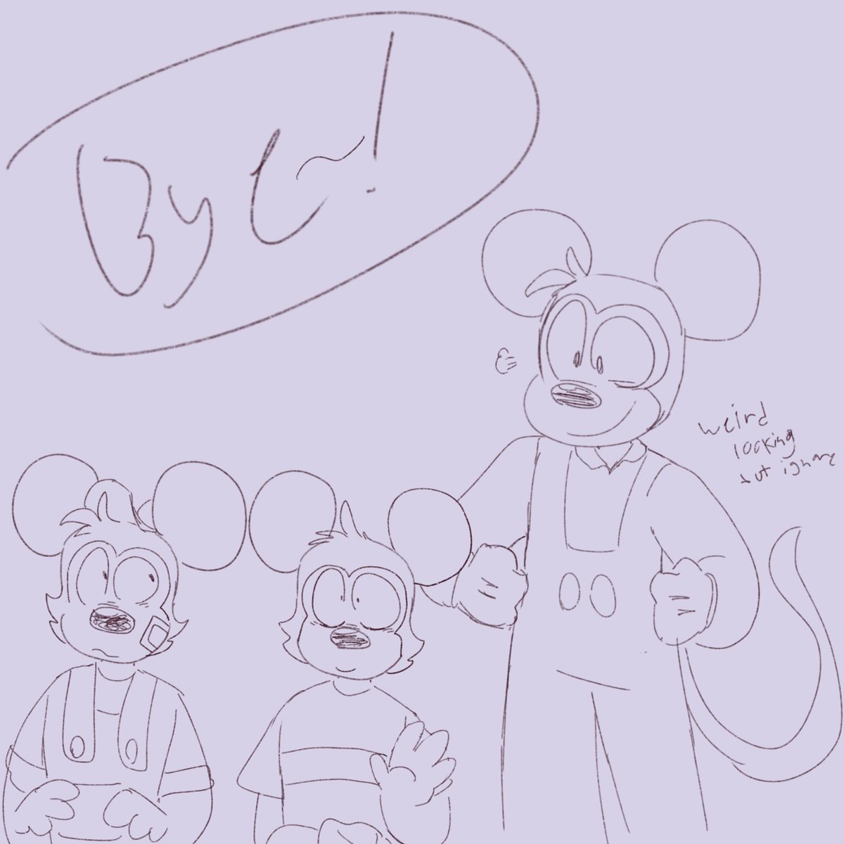 Soy_s4uc3's tweet photo. Idk if I’ve posted this but Mickey babysitting his nephews
#felcityfieldmouse #mickeymouse #mortyfieldmouse #ferdiefieldmouse https://t.co/hFMYesvLTx