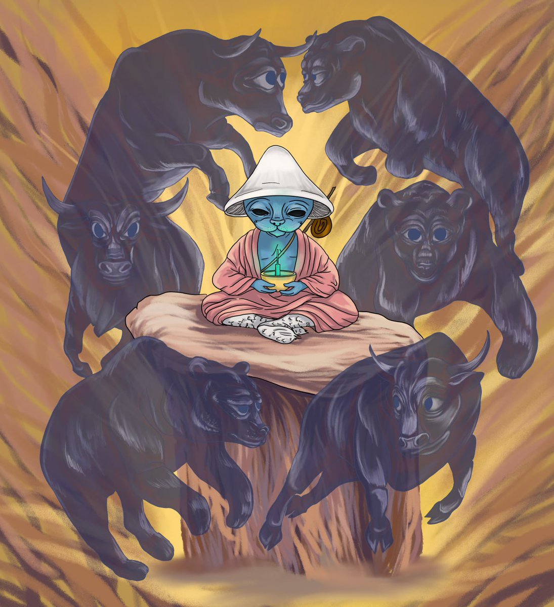 SmurfcatCTO's tweet photo. manifesting a good future 🍄 #smurfcat https://t.co/eYGHMcQptz