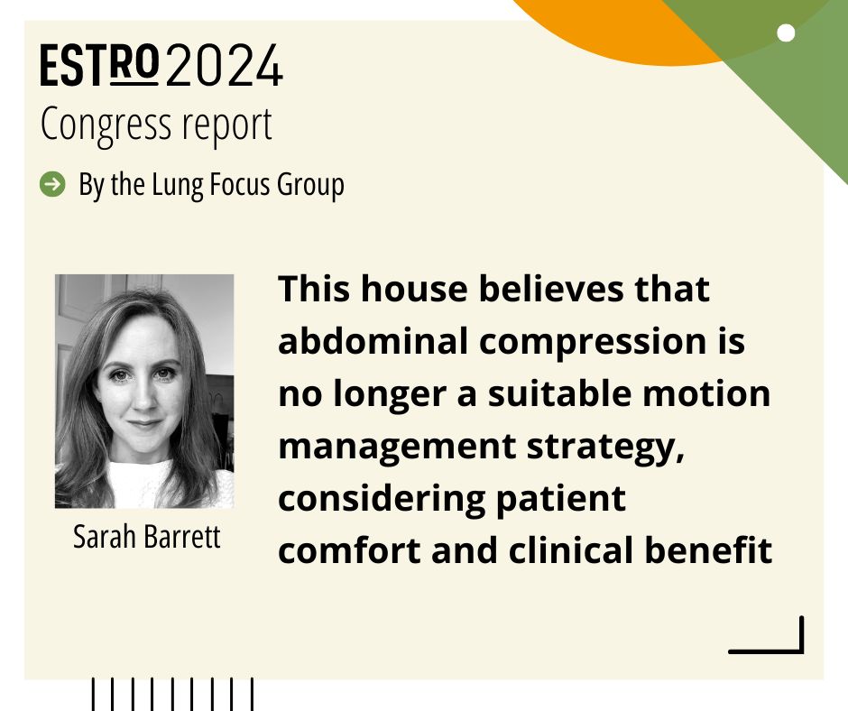 ESTRO_RT's tweet photo. Highlights from the #RTT debate at #ESTRO24 on abdominal compression for #MotionManagement in #radiotherapy.
👉 Find out the final vote and key take-away messages in the report: https://t.co/nw3gPEcOBc
#RadiationTherapists @Sarah_Barrett_1 https://t.co/wQzEm70SVP